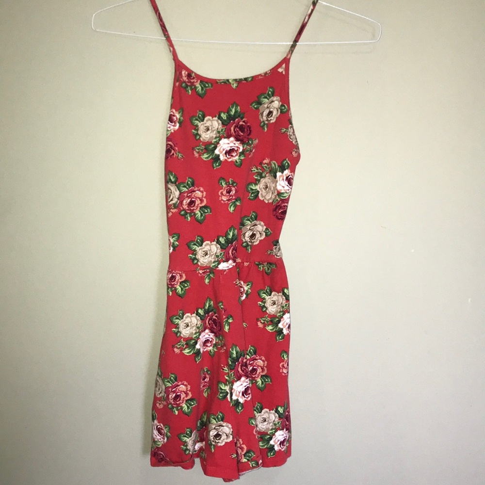 Floral Romper with Pockets